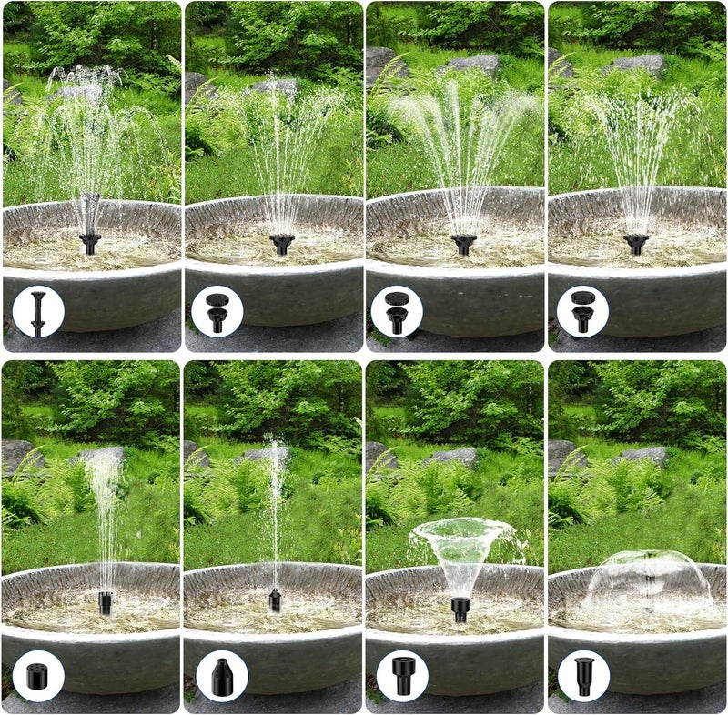 Biling 7.5W Solar Water Pump Outdoor, Solar Pond Pump Solar Fountain with DIY 5ft Tubing for Samll Ponds, Garden Pool and Bird Bath - Image 4